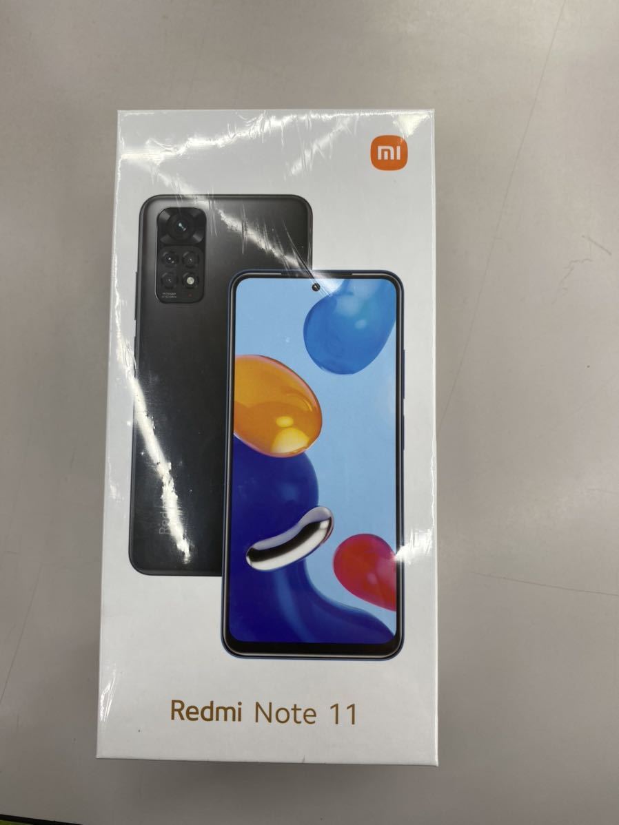Xiaomi【未使用】Redmi Note11 64GB SIMフリー版 グラファイトグレー