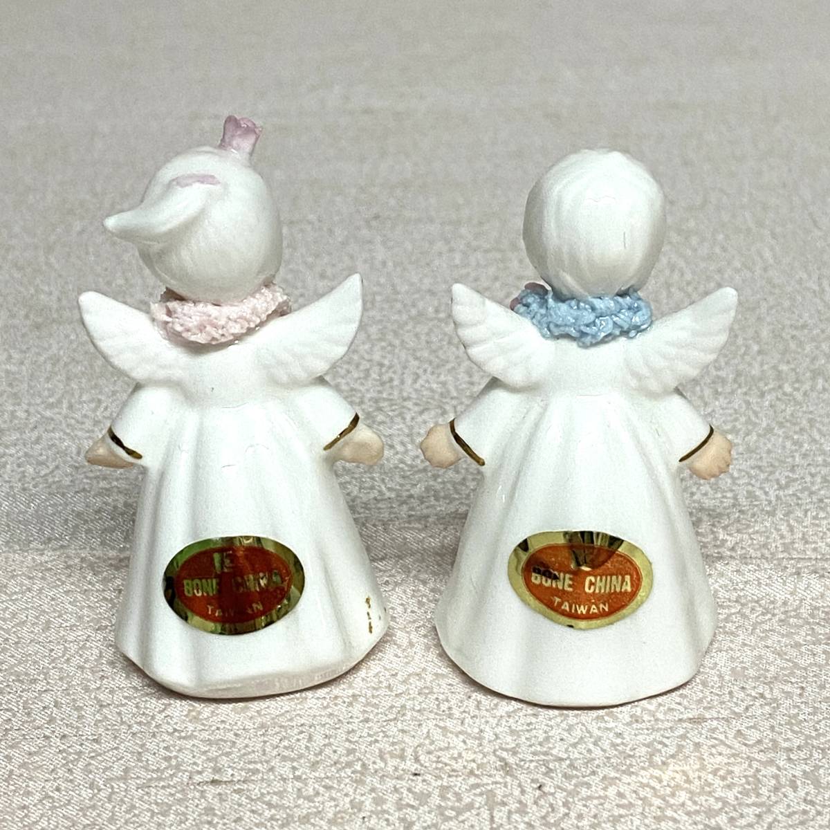 陶器人形 天使 KATO KOGEI BONE CHINA エンジェル 2体 ミニチュア 1805 送料無料 エンジェル ブッペ 2体 おもちゃ/人形