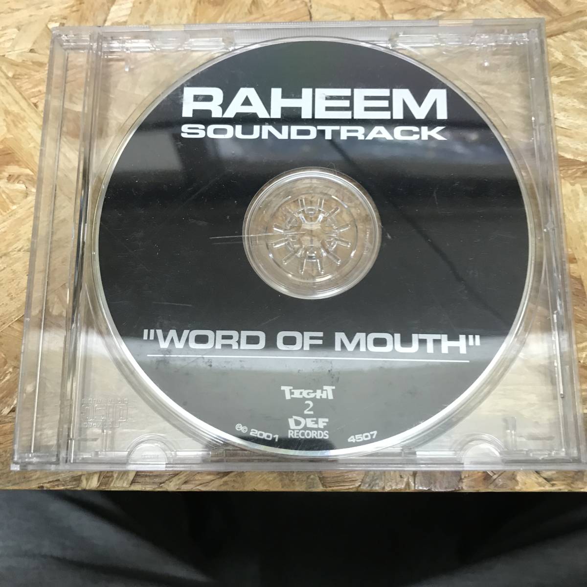 奥棚◎ HIPHOP,R&B RAHEEM - SOUNDTRACK WORD OF MOUTH 2001年,RARE,INDIE CD 中古品_画像1