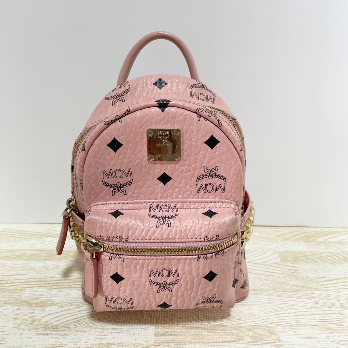 MCM ピンク MINI リュック abitur.gnesin-academy.ru