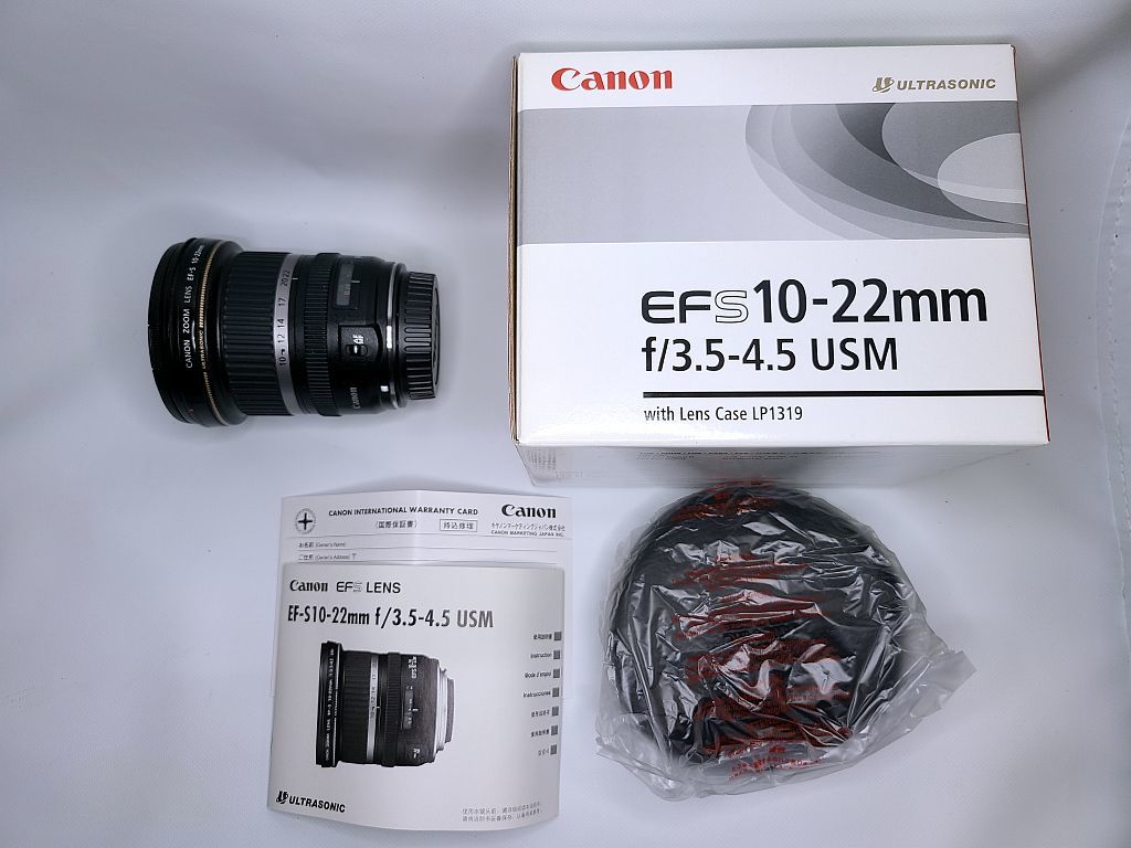 CANON EFS 10-22mm F3.5-4.5 USM キヤノン 広角 ズームレンズ 箱 付属