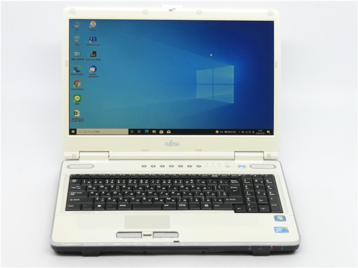 中古/15.6型/ノートPC/Windows10/500GB/4GB/CORE2 P8700/FMV FUJITSU NF/E70 MS office2021ProPlus搭載 動作良品