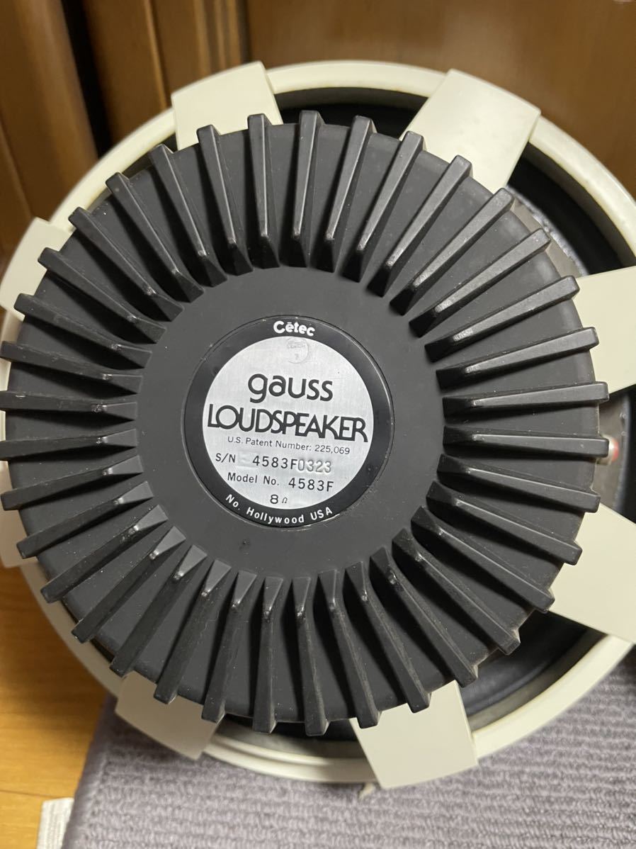 GAUSS LOUD SPEAKER 38cmウーハー:4583F スピーカーユニット GAUSS LOUD SPEAKER 38cmウーハー:4583F スピーカーユニット