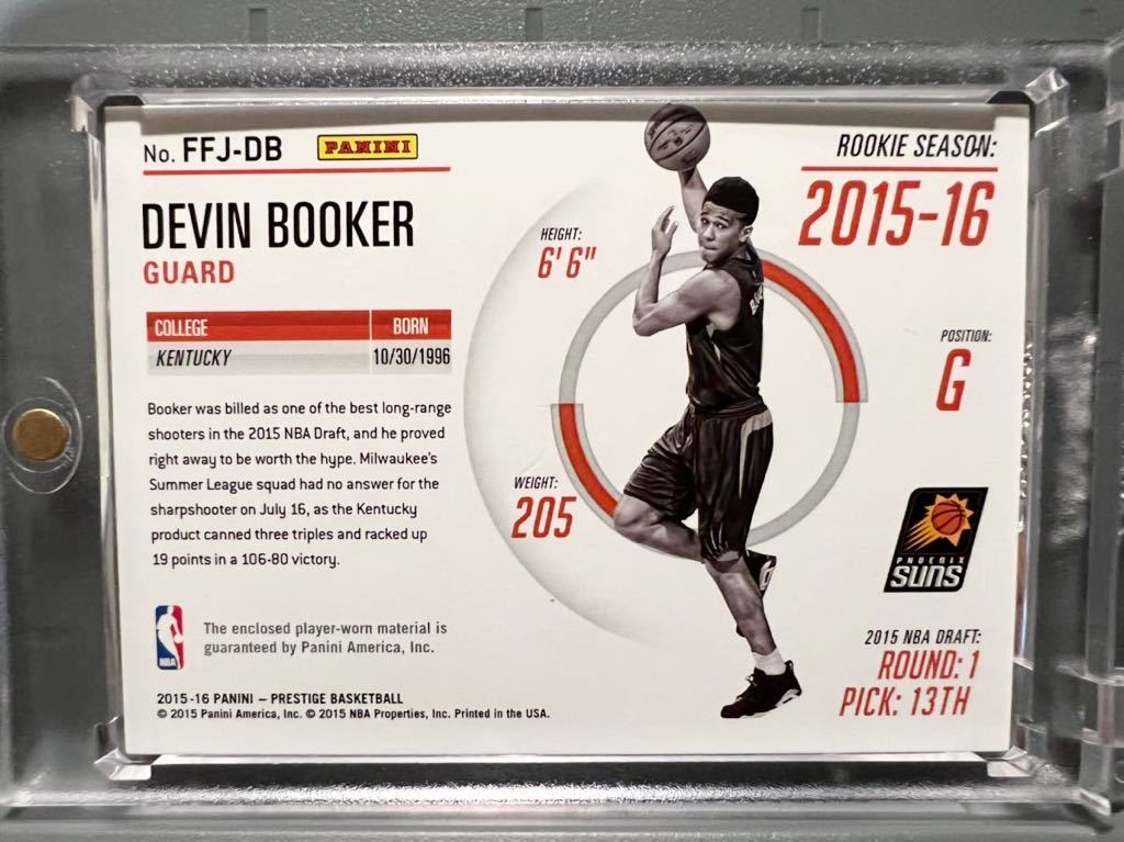 激レア RC Jumbo Jersey 15-16 Panini Devin Booker デビン・ブッカー NBA 実使用 ルーキー ユニフォーム バスケ Suns サンズ All-star_画像2