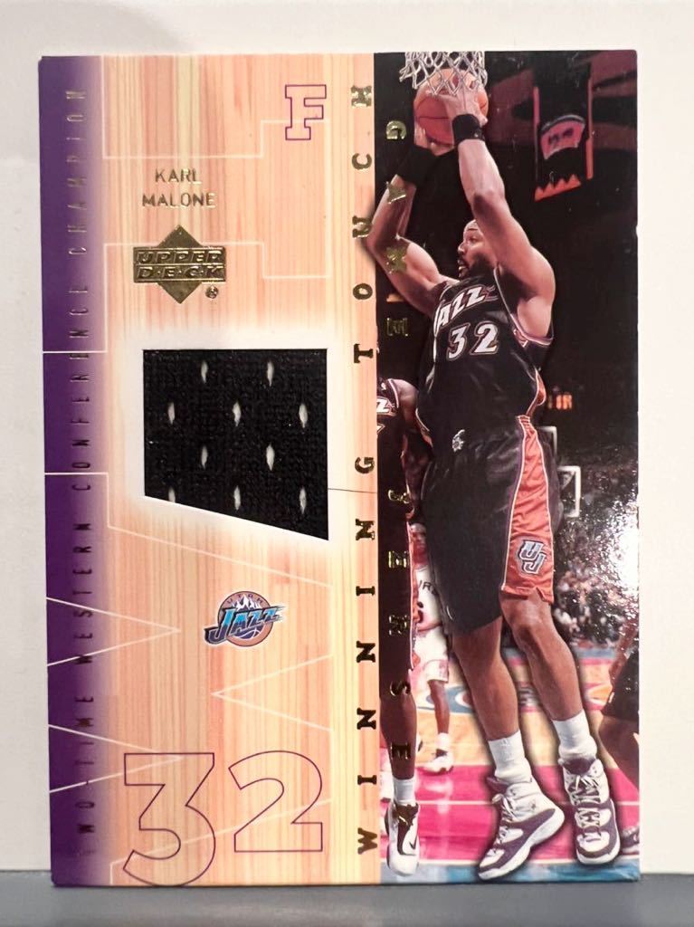 SSP Jersey 2001 Upper Deck Karl Malone カール・マローン NBA 実使用 ユニフォーム Jazz ユタジャズ バスケ Panini All-star HOF_画像1