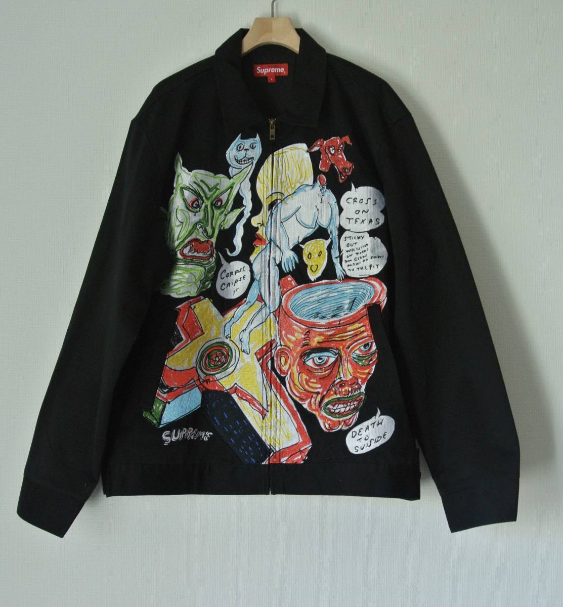 Supreme Daniel Johnston Embroidered Work Jacket 20SS シュプリーム ダニエルジョンストン ワークジャケット_画像1