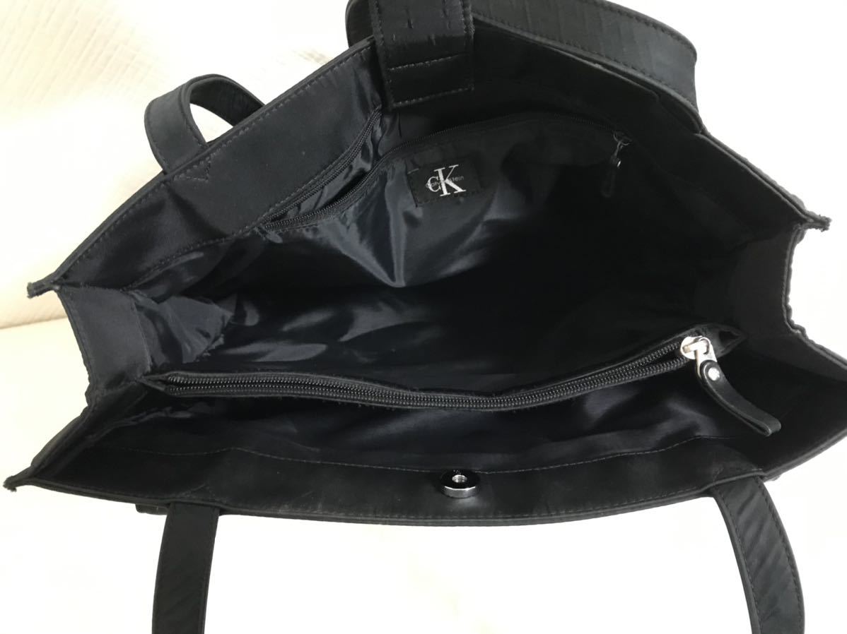  genuine article Calvin Klein CKCalvinKlein nylon hand tote bag business bag Mini Boston back black black travel travel lady's men's 