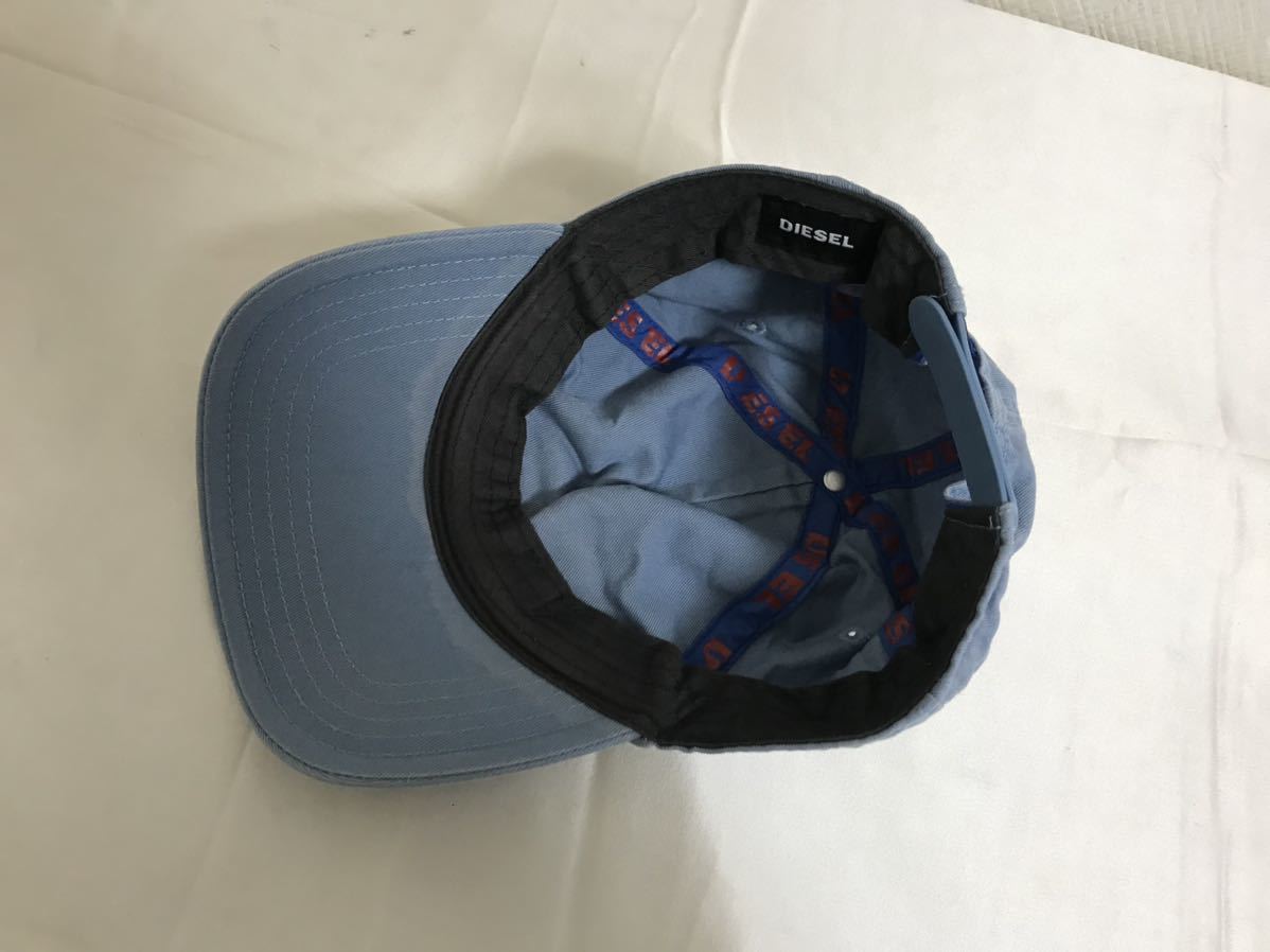  genuine article diesel DIESEL cotton cap embroidery hat men's lady's travel travel blue blue 