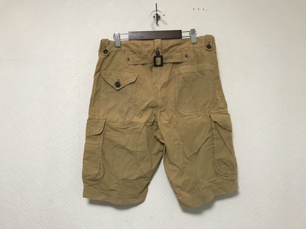 本物アールニューボールドRNEWBOLDコットンカーゴミリタリーショートハーフパンツビジネススーツアメカジベージュメンズM_画像2