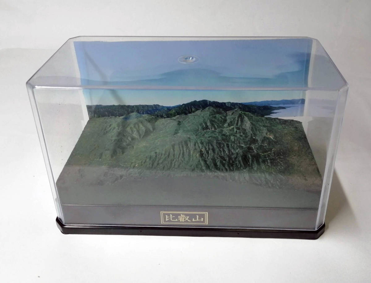 山岳模型　比叡山　立体地図 背景CG画像付_画像5