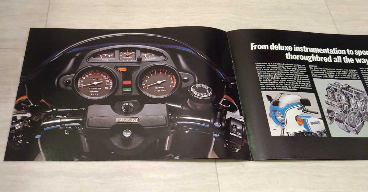 【1979年 当時物】スズキ GS1000S カタログ AMA スーパーバイク #34 ウエス クーリー 旧車 ビンテージバイク 日本製 Old Skool_画像4