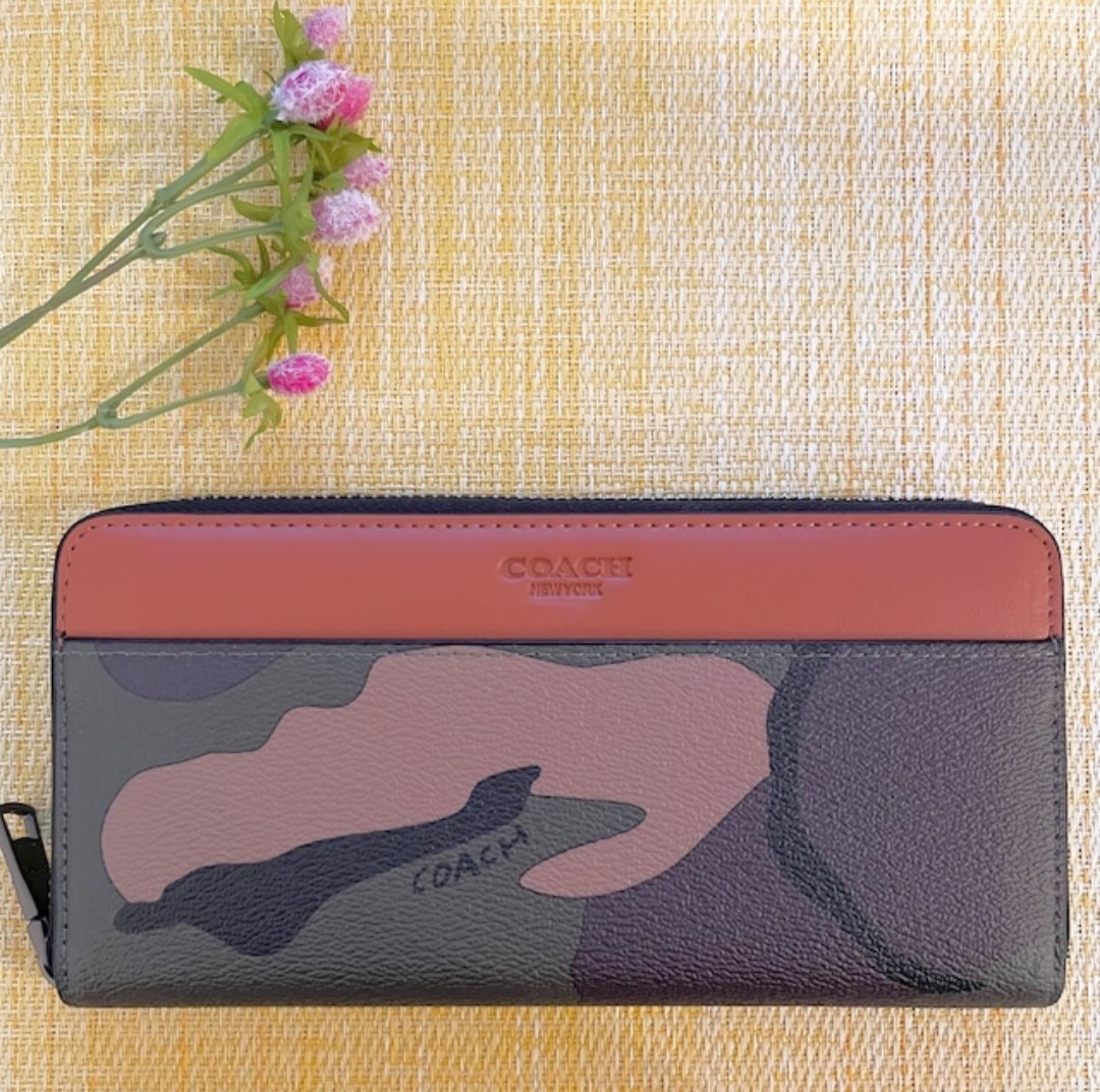 売れ筋ランキング COACH コーチ グリーン カモフラージュ 長財布
