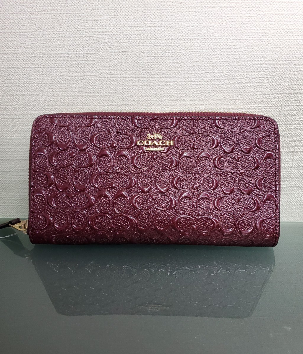 人気定番の小物COACH 長財布エンボス シグネチャー(¥14,900) dofeli.com