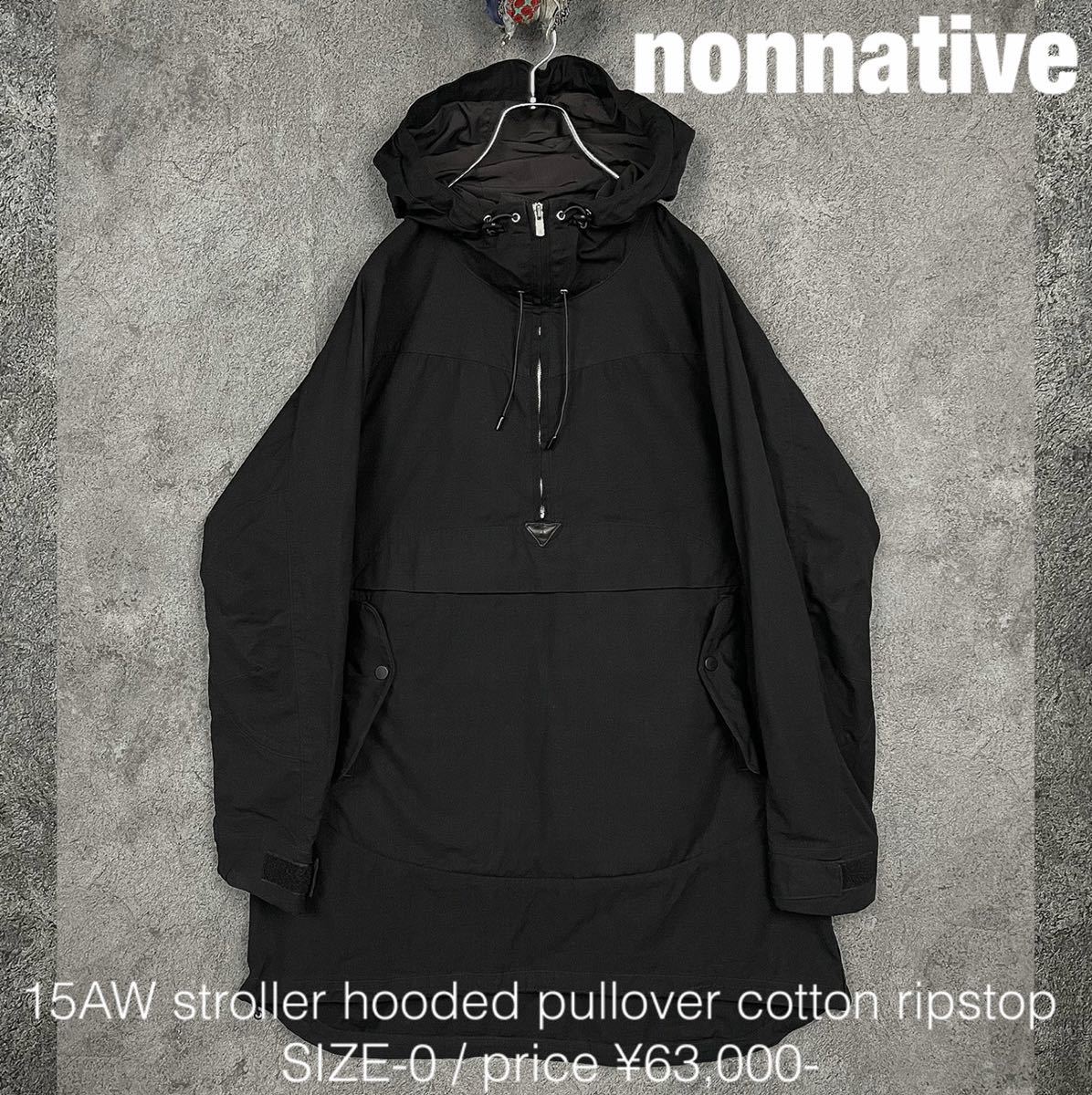 在庫僅少】 名作 nonnative 15AW プルオーバー アノラック ジャケット