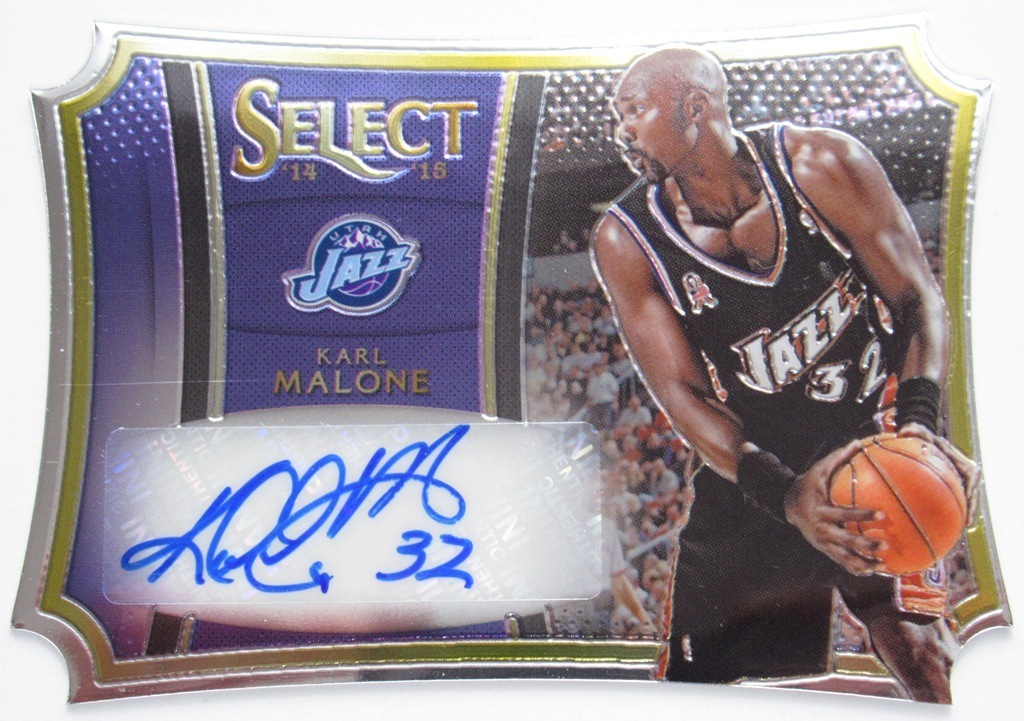 CS】限定 1/25枚 カール・マローン 直筆 サイン 入り PANINI社 2015年