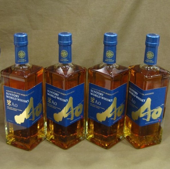C-289▽千葉県内発送限定 SUNTORY サントリー ワールド ウイスキー 碧 確実正規品 サントリー ワールドウイスキー 碧Ao 700ml 4本 箱付 ウイスキー