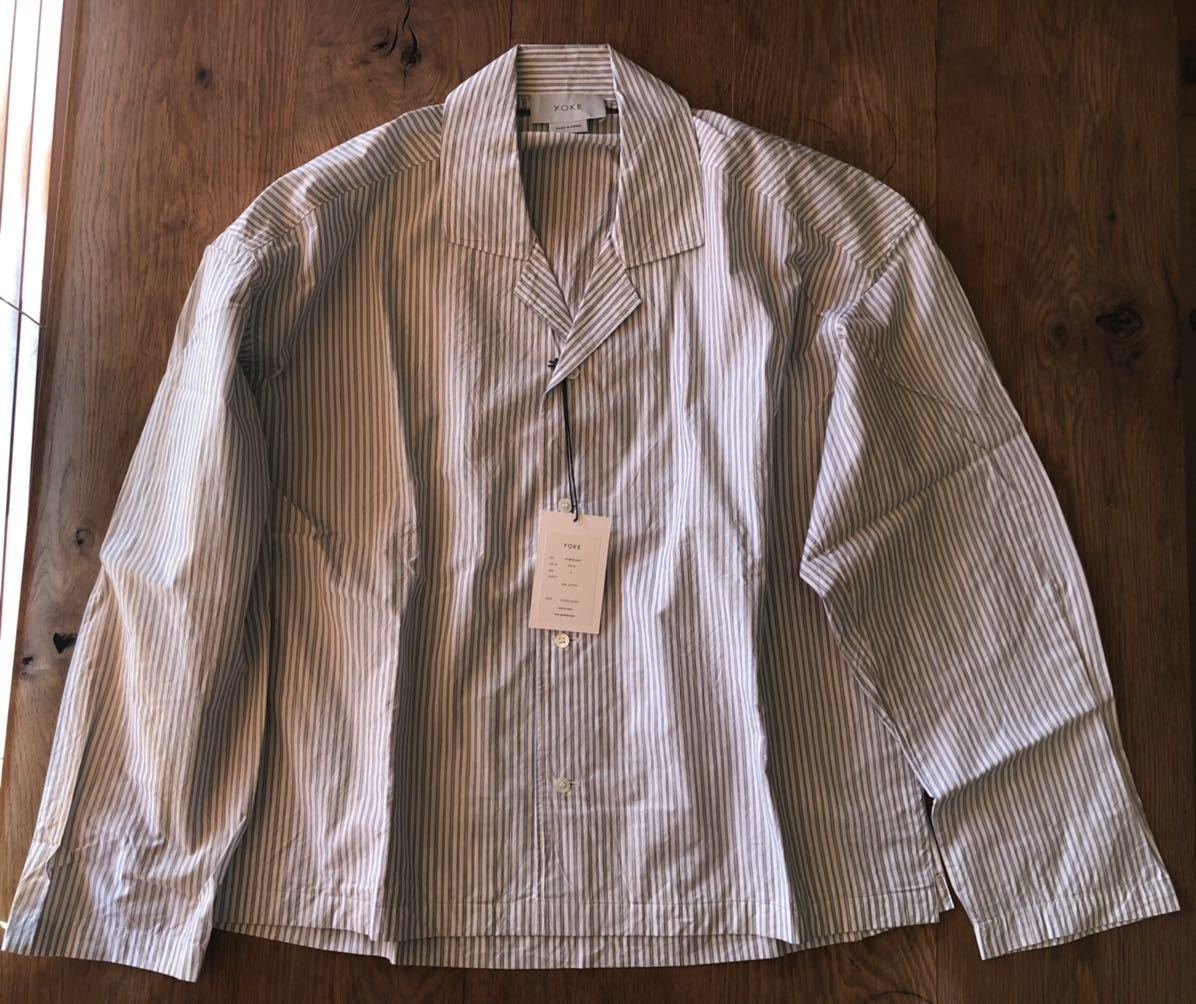 一部予約！】 19SS YOKE BLOUSON SHIRT WIDE 男性用