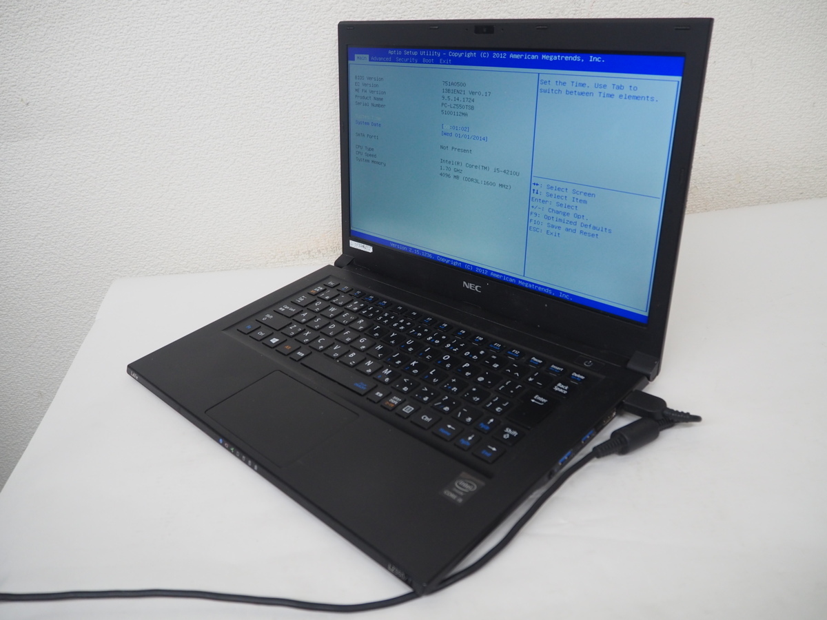 ハード王 NEC LaVie Z PC-LZ550TSB Corei5-4210U 4GB ストレージ無 バイオスOK 16389-D12 ハード王 NEC LaVie Z PC-LZ550TSB Corei5-4210U 4GB ストレージ無 バイオスOK 16389-D12