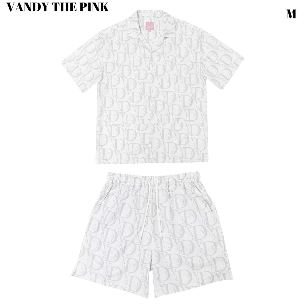  M 新品【VANDY THE PINK VIOR HAWAIIAN SET UP / WHT ヴィオール ハワイアン セットアップ 半袖シャツ ショートパンツ ハーフパンツ_画像2