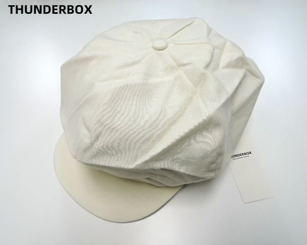新品【THUNDERBOX SOFTLY CASQUETTE TB-H-004 サンダーボックス キャスケット ホワイト 帽子】