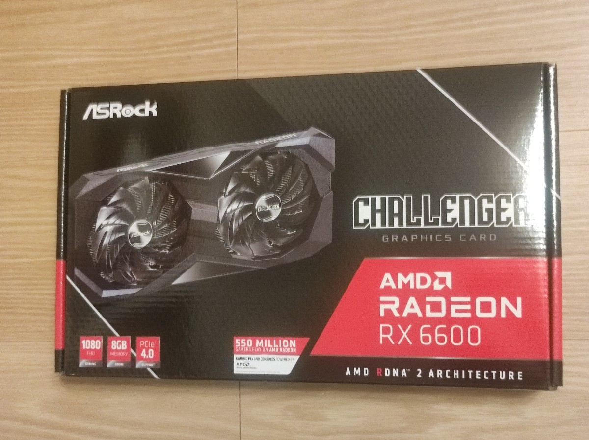 新品未開封】ASRock Radeon RX 6600 Challenger D 8GB