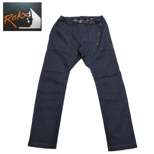 世界有名な ストレッチ デニムファティーグパンツ ロックス ROKX デニム ワンウォッシュ (M) クライミングパンツ ロング 世界有名な ストレッチ デニムファティーグパンツ ロックス ROKX デニム ワンウォッシュ (M) クライミングパンツ ロング