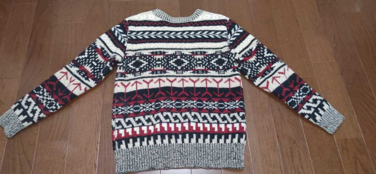 ショット schott ネイティブ柄セーター 試着のみ 色々な M 通販でクリスマス シーズンオフ特価