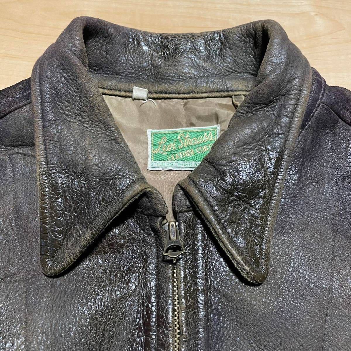 希少 ジョニーデップ着用 LEVI'S VINTAGE CLOTHING 1930's Menlo Leather Jacket イタリア製 レザー  ジャケット ライダース リーバイス LVC