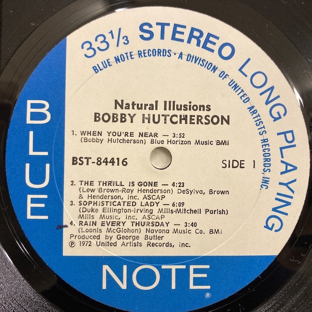 ★即決 Bobby Hutcherson / Natural Illusions 22665 米オリジナル Ua Rain Every Thursday 収録 Dev Large _画像3