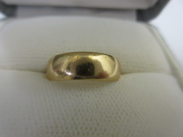 品質検査済 ◆K18　18金◆フリーサイズ　リング　指輪　シンプル イエローゴールド