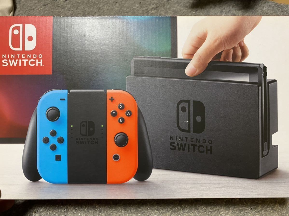 ジャンク品 初期型 Nintendo Switch 本体 ネオンカラー-