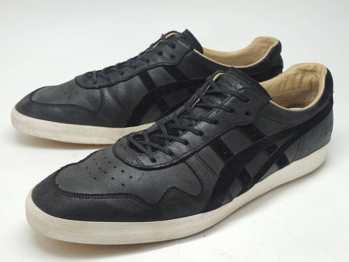 即決!定番! 日本製 Onitsuka Tiger FABRE NIPPON LO レザー 黒 29cm