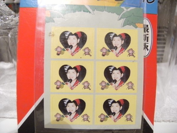  Showa Retro * Vintage *90 period * that time thing cheap sweets dagashi shop newest version idol raw Pro print Club seal 35 sheets * Shinohara Tomoe kji performer singer 