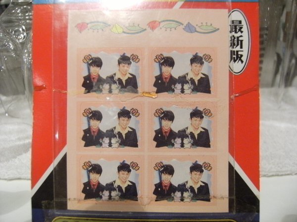  Showa Retro * Vintage *90 period * that time thing cheap sweets dagashi shop newest version idol raw Pro print Club seal 35 sheets * Saru Ganseki kji performer singer 