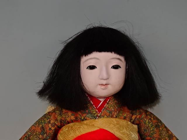 最安値挑戦！ 日本人形 15号 市松人形 生き人形 生き人形 在銘 日本