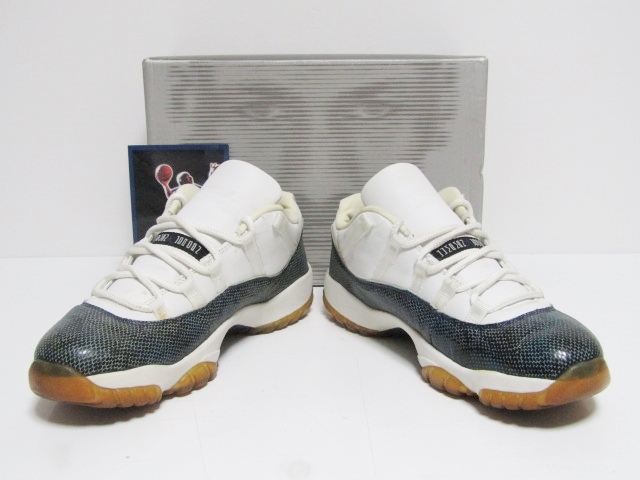 01年製 2001 VTG NIKE AIR JORDAN 11 SNAKE LOW OG NAVY 136071-102