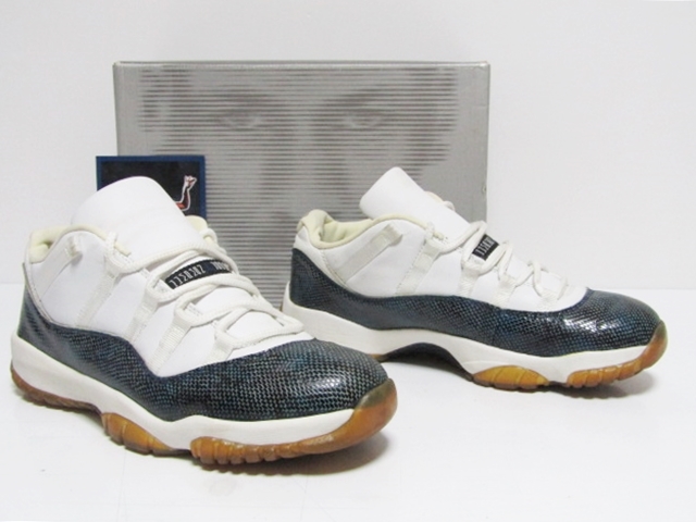 01年製 2001 VTG NIKE AIR JORDAN 11 SNAKE LOW OG NAVY 136071-102