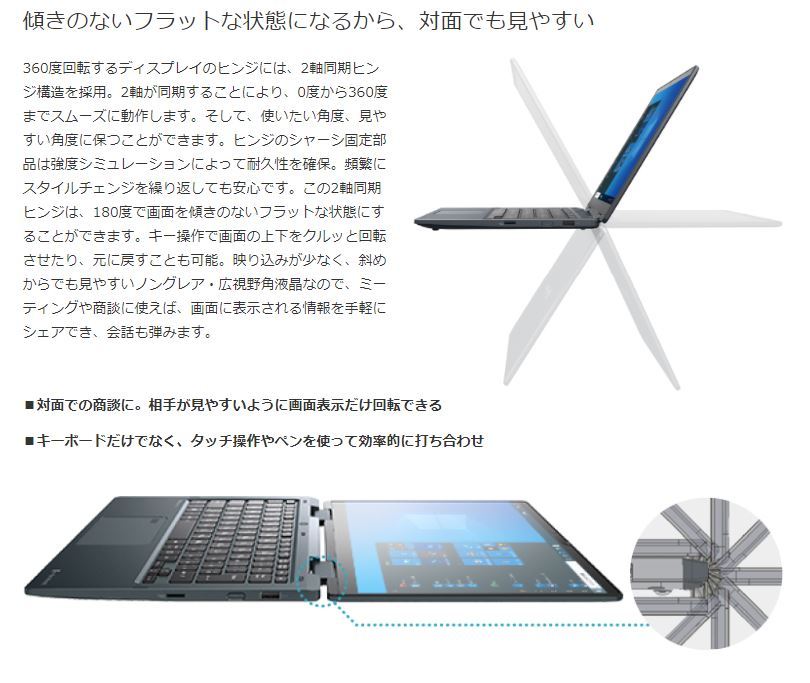 ダイナブック Dynabook dynabook ノートパソコン 13.3型 V83/HS Core i7-1165G7プロセッサー2.80GHz、8GB×1、256GB_SSD_画像10