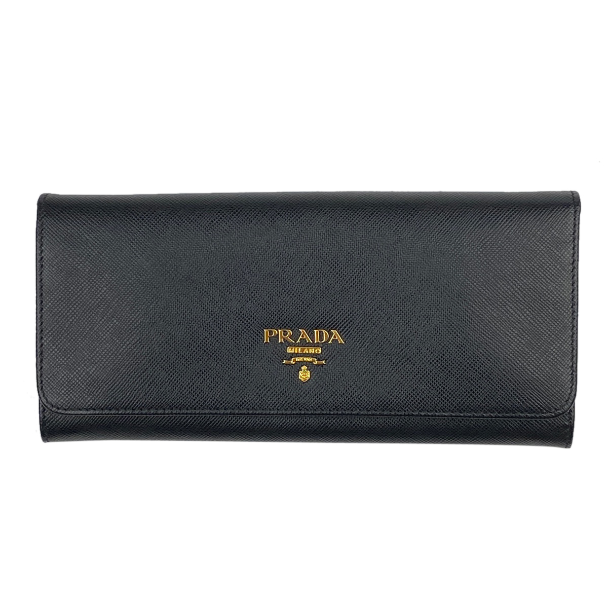 プラダ PRADA ロゴ 二つ折り 長財布 札入れ 小銭入れ カード入れ 長