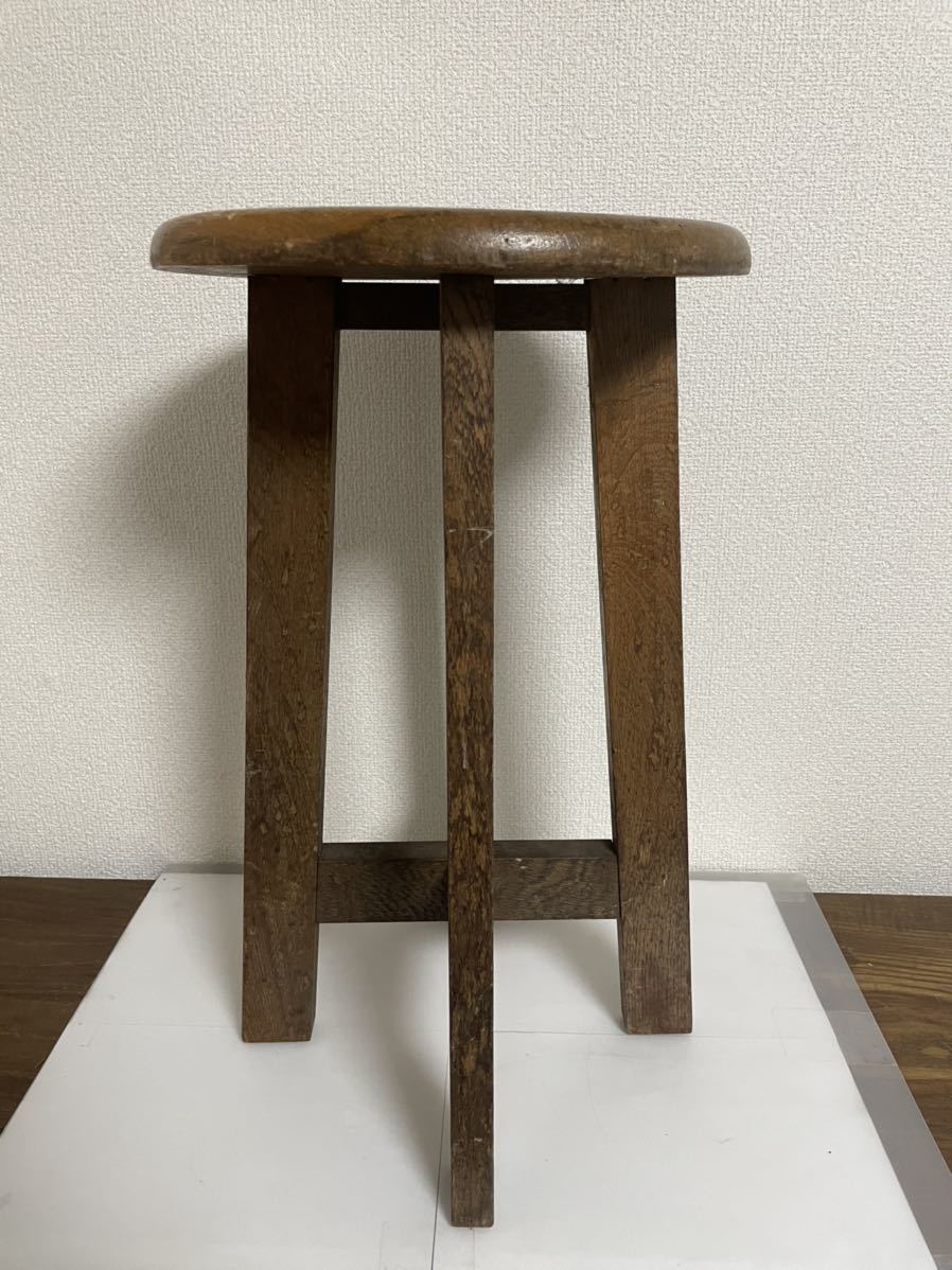 丸椅子 アンティーク レトロ 丸イス 木製 スツール 木製スツール 