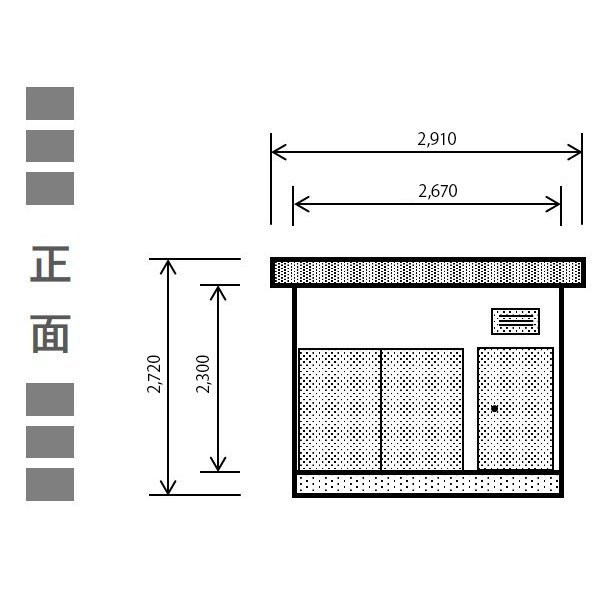 組立式プレハブユニットハウス Bタイプ 4.5帖/住宅/物置/ログハウス