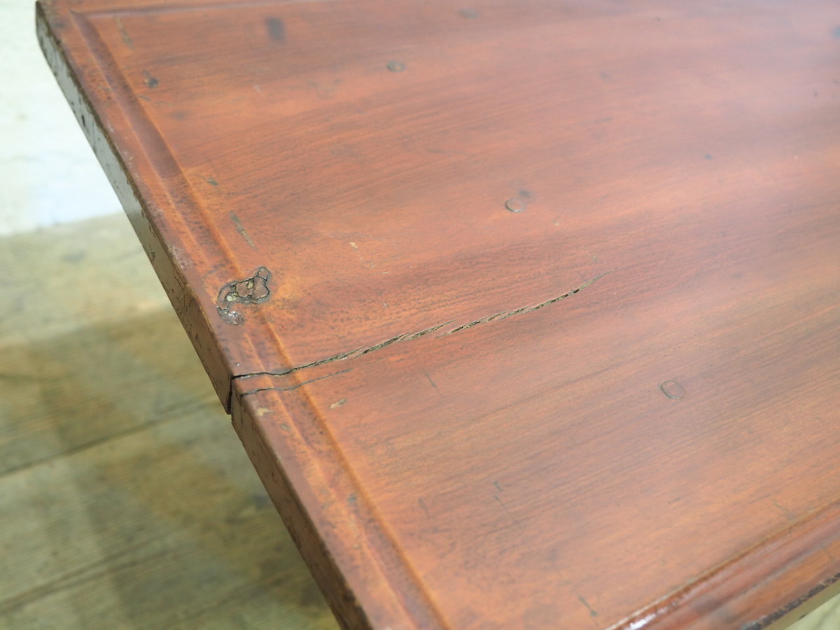 タX0578 ③天板W172cm×D35 5cm 折り畳み式のレトロな古い木製ロー 