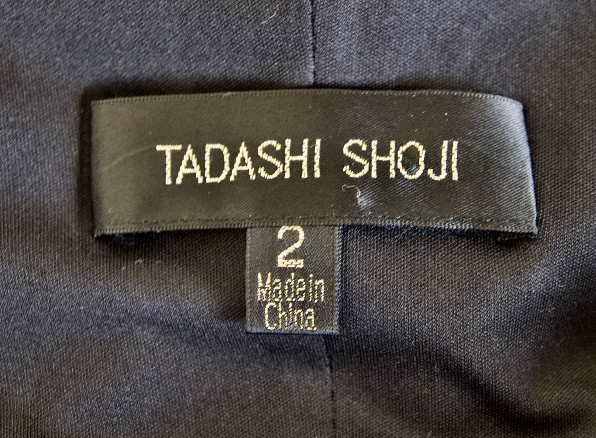 TADASHI SHOJI タダシショージ BLACK, BEIGE, & GOLD ロングフォーマルドレス 「2 」/ 9号程度