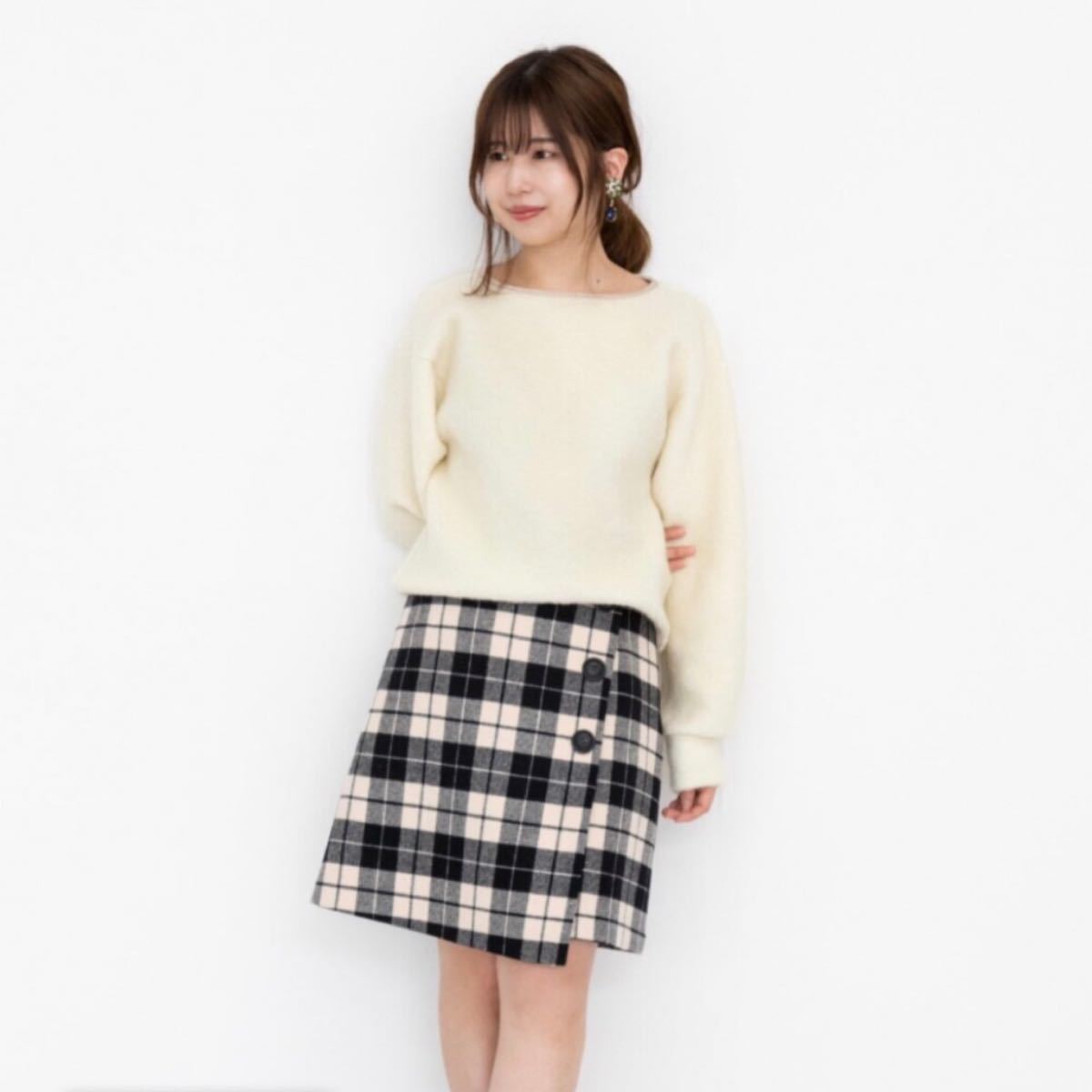 JILLSTUART ルーチェックラップ台形ミニスカート - ruizvillandiego.com