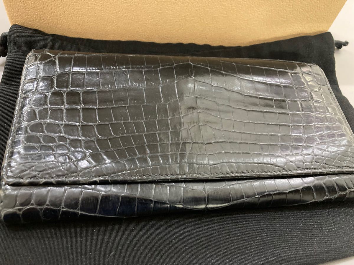 入手困難 廃盤 ロエベ 最高級クロコダイルレザー コンチネンタル 入手困難 廃盤 ロエベ 最高級クロコダイルレザー コンチネンタル