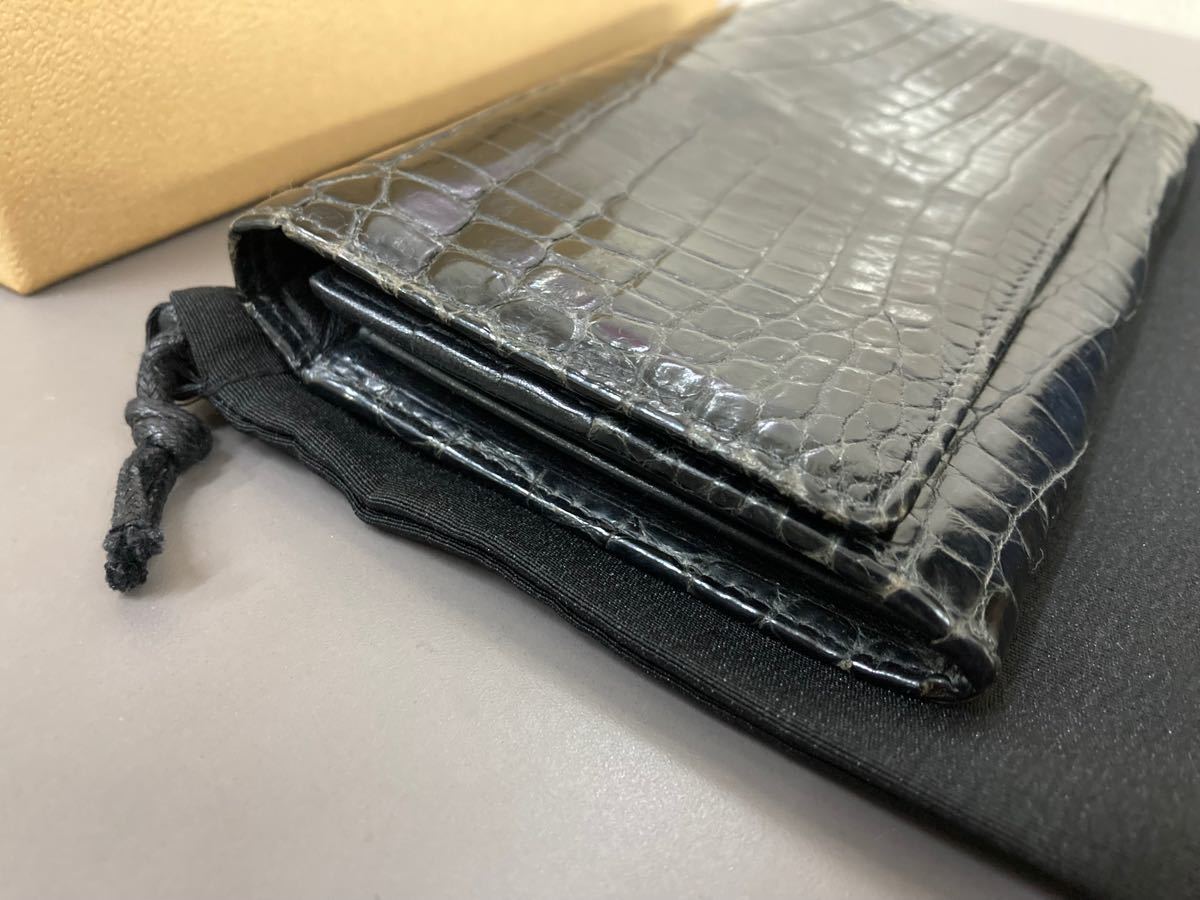 入手困難 廃盤 ロエベ 最高級クロコダイルレザー コンチネンタル 入手困難 廃盤 ロエベ 最高級クロコダイルレザー コンチネンタル