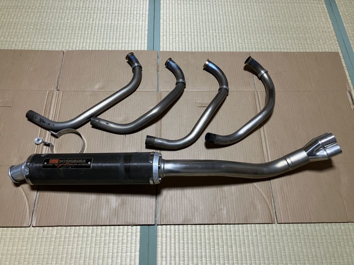 ZRX400 ヨシムラ チタン サイクロン フルエキゾースト カーボン