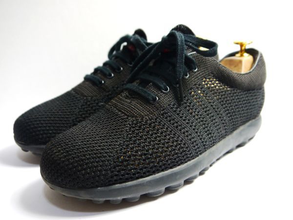 ユナイテッドトウキョウ 【美品】カンペール 黒メッシュスニーカー