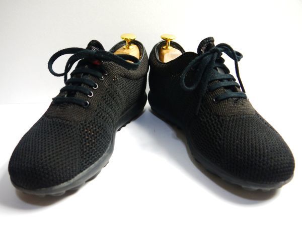 ユナイテッドトウキョウ 【美品】カンペール 黒メッシュスニーカー