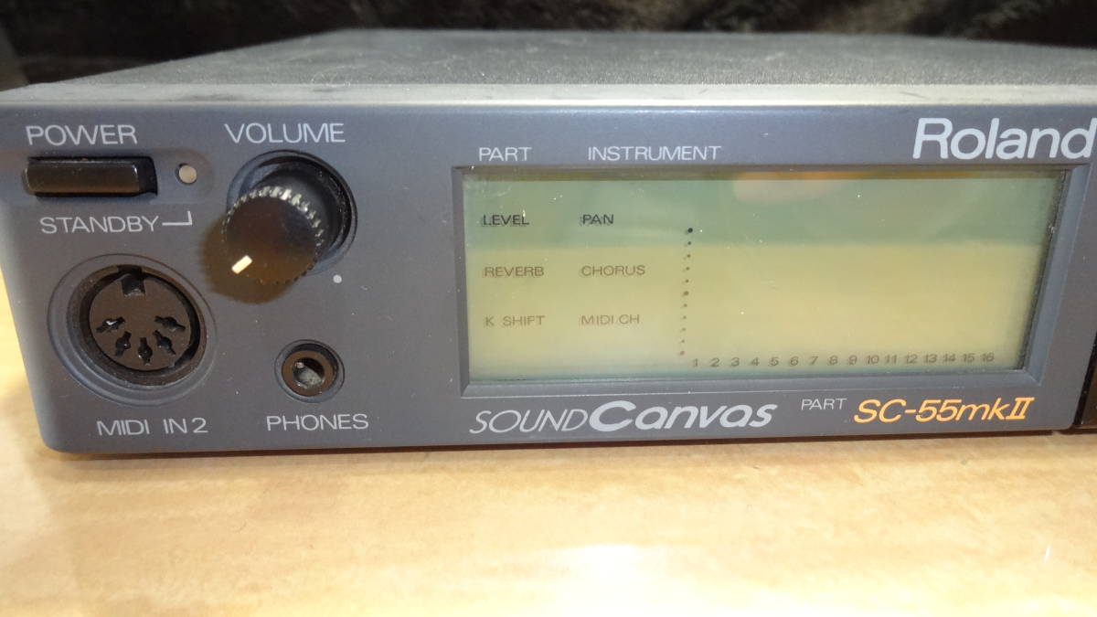 Roland★ローランド★SOUND CANVAS★SC-55mkⅡ★音源モジュール★動作品_画像6